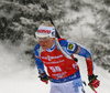 Kaisa Makarainen of Finland during the women 7.5km sprint race of IBU Biathlon World Cup in Hochfilzen, Austria.  Women 7.5km sprint race of IBU Biathlon World cup was held in Hochfilzen, Austria, on Friday, 8th of December 2017.
