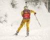 Anna Magnusson of Sweden during the women 7.5km sprint race of IBU Biathlon World Cup in Hochfilzen, Austria.  Women 7.5km sprint race of IBU Biathlon World cup was held in Hochfilzen, Austria, on Friday, 8th of December 2017.
