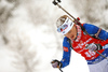 Venla Lehtonen of Finland during the women 7.5km sprint race of IBU Biathlon World Cup in Hochfilzen, Austria.  Women 7.5km sprint race of IBU Biathlon World cup was held in Hochfilzen, Austria, on Friday, 8th of December 2017.
