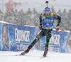 Simon Shempp of Germany during the men 12.5km pursuit race of IBU Biathlon World Cup in Hochfilzen, Austria.  Men 12.5km pursuit race of IBU Biathlon World cup was held in Hochfilzen, Austria, on Saturday, 9th of December 2017.
