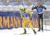 Frederik Lindstroem of Sweden during the men 12.5km pursuit race of IBU Biathlon World Cup in Hochfilzen, Austria.  Men 12.5km pursuit race of IBU Biathlon World cup was held in Hochfilzen, Austria, on Saturday, 9th of December 2017.
