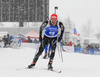 Jeremy Finello of Switzerland during the men 12.5km pursuit race of IBU Biathlon World Cup in Hochfilzen, Austria.  Men 12.5km pursuit race of IBU Biathlon World cup was held in Hochfilzen, Austria, on Saturday, 9th of December 2017.
