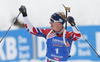 Winner Johannes Thignes Boe of Norway during the men 12.5km pursuit race of IBU Biathlon World Cup in Hochfilzen, Austria.  Men 12.5km pursuit race of IBU Biathlon World cup was held in Hochfilzen, Austria, on Saturday, 9th of December 2017.
