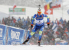 Darya Domracheva of Belarus during the women 10km pursuit race of IBU Biathlon World Cup in Hochfilzen, Austria.  Women 10km pursuit race of IBU Biathlon World cup was held in Hochfilzen, Austria, on Saturday, 9th of December 2017.
