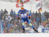 Darya Domracheva of Belarus during the women 10km pursuit race of IBU Biathlon World Cup in Hochfilzen, Austria.  Women 10km pursuit race of IBU Biathlon World cup was held in Hochfilzen, Austria, on Saturday, 9th of December 2017.
