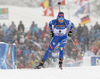 Dorothea Wierer of Italy during the women 10km pursuit race of IBU Biathlon World Cup in Hochfilzen, Austria.  Women 10km pursuit race of IBU Biathlon World cup was held in Hochfilzen, Austria, on Saturday, 9th of December 2017.
