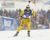 Anna Magnusson of Sweden during the women 10km pursuit race of IBU Biathlon World Cup in Hochfilzen, Austria.  Women 10km pursuit race of IBU Biathlon World cup was held in Hochfilzen, Austria, on Saturday, 9th of December 2017.
