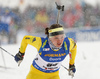 Anna Magnusson of Sweden during the women 10km pursuit race of IBU Biathlon World Cup in Hochfilzen, Austria.  Women 10km pursuit race of IBU Biathlon World cup was held in Hochfilzen, Austria, on Saturday, 9th of December 2017.
