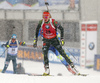 Denise Herrmann of Germany during the women 10km pursuit race of IBU Biathlon World Cup in Hochfilzen, Austria.  Women 10km pursuit race of IBU Biathlon World cup was held in Hochfilzen, Austria, on Saturday, 9th of December 2017.
