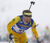 Linn Persson of Sweden during the women 10km pursuit race of IBU Biathlon World Cup in Hochfilzen, Austria.  Women 10km pursuit race of IBU Biathlon World cup was held in Hochfilzen, Austria, on Saturday, 9th of December 2017.
