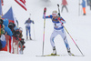 Kaisa Makarainen of Finland during the women 10km pursuit race of IBU Biathlon World Cup in Hochfilzen, Austria.  Women 10km pursuit race of IBU Biathlon World cup was held in Hochfilzen, Austria, on Saturday, 9th of December 2017.
