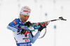 Second placed Kaisa Makarainen of Finland during the women 10km pursuit race of IBU Biathlon World Cup in Hochfilzen, Austria.  Women 10km pursuit race of IBU Biathlon World cup was held in Hochfilzen, Austria, on Saturday, 9th of December 2017.
