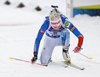  Kaisa Makarainen of Finland   in finish of the women 10km pursuit race of IBU Biathlon World Cup in Hochfilzen, Austria.  Women 10km pursuit race of IBU Biathlon World cup was held in Hochfilzen, Austria, on Saturday, 9th of December 2017.
