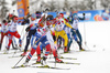 Ingrid Landmark Tandrevold of Norway during the women relay race of IBU Biathlon World Cup in Hochfilzen, Austria.  Women relay race of IBU Biathlon World cup was held in Hochfilzen, Austria, on Sunday, 10th of December 2017.
