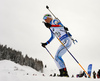Mari Laukkanen of Finland during the women relay race of IBU Biathlon World Cup in Hochfilzen, Austria.  Women relay race of IBU Biathlon World cup was held in Hochfilzen, Austria, on Sunday, 10th of December 2017.
