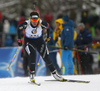 Irene Cadurisch of Switzerland during the women relay race of IBU Biathlon World Cup in Hochfilzen, Austria.  Women relay race of IBU Biathlon World cup was held in Hochfilzen, Austria, on Sunday, 10th of December 2017.
