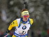 Mona Brorsson of Sweden during the women relay race of IBU Biathlon World Cup in Hochfilzen, Austria.  Women relay race of IBU Biathlon World cup was held in Hochfilzen, Austria, on Sunday, 10th of December 2017.
