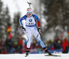 Venla Lehtonen of Finland during the women relay race of IBU Biathlon World Cup in Hochfilzen, Austria.  Women relay race of IBU Biathlon World cup was held in Hochfilzen, Austria, on Sunday, 10th of December 2017.
