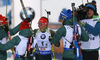 Laura Dahlmeier of Germany after the finish in the women relay race of IBU Biathlon World Cup in Hochfilzen, Austria.  Women relay race of IBU Biathlon World cup was held in Hochfilzen, Austria, on Sunday, 10th of December 2017.
