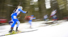 Mari Eder of Finland skiing during the mixed relay race of IBU Biathlon World Cup in Pokljuka, Slovenia. Opening race of IBU Biathlon World cup 2018-2019, single mixed relay was held in Pokljuka, Slovenia, on Sunday, 2nd of December 2018.
