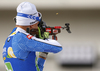 Jaakko Ranta of Finland  during zeroing before the start of the single mixed relay race of IBU Biathlon World Cup in Pokljuka, Slovenia. Opening race of IBU Biathlon World cup 2018-2019, single mixed relay was held in Pokljuka, Slovenia, on Sunday, 2nd of December 2018.
