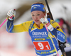 Linn Persson of Sweden during the single mixed relay race of IBU Biathlon World Cup in Pokljuka, Slovenia. Opening race of IBU Biathlon World cup 2018-2019, single mixed relay was held in Pokljuka, Slovenia, on Sunday, 2nd of December 2018.
