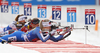 Venla Lehtonen of Finland during the single mixed relay race of IBU Biathlon World Cup in Pokljuka, Slovenia. Opening race of IBU Biathlon World cup 2018-2019, single mixed relay was held in Pokljuka, Slovenia, on Sunday, 2nd of December 2018.
