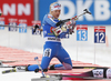 Venla Lehtonen of Finland during the single mixed relay race of IBU Biathlon World Cup in Pokljuka, Slovenia. Opening race of IBU Biathlon World cup 2018-2019, single mixed relay was held in Pokljuka, Slovenia, on Sunday, 2nd of December 2018.
