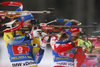 Linn Persson of Sweden during the single mixed relay race of IBU Biathlon World Cup in Pokljuka, Slovenia. Opening race of IBU Biathlon World cup 2018-2019, single mixed relay was held in Pokljuka, Slovenia, on Sunday, 2nd of December 2018.
