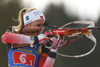 Thekla Brun-Lie of Norway  during the single mixed relay race of IBU Biathlon World Cup in Pokljuka, Slovenia. Opening race of IBU Biathlon World cup 2018-2019, single mixed relay was held in Pokljuka, Slovenia, on Sunday, 2nd of December 2018.
