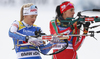 Venla Lehtonen of Finland during the single mixed relay race of IBU Biathlon World Cup in Pokljuka, Slovenia. Opening race of IBU Biathlon World cup 2018-2019, single mixed relay was held in Pokljuka, Slovenia, on Sunday, 2nd of December 2018.
