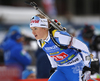 Venla Lehtonen of Finland during the single mixed relay race of IBU Biathlon World Cup in Pokljuka, Slovenia. Opening race of IBU Biathlon World cup 2018-2019, single mixed relay was held in Pokljuka, Slovenia, on Sunday, 2nd of December 2018.
