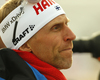 Coach of Finnish team Jonne Kahkonen during zeroing before the start of the mixed relay race of IBU Biathlon World Cup in Pokljuka, Slovenia. Opening race of IBU Biathlon World cup 2018-2019, single mixed relay was held in Pokljuka, Slovenia, on Sunday, 2nd of December 2018.
