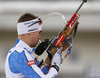 Olli Hiidensalo of Finland during zeroing before the start of the mixed relay race of IBU Biathlon World Cup in Pokljuka, Slovenia. Opening race of IBU Biathlon World cup 2018-2019, single mixed relay was held in Pokljuka, Slovenia, on Sunday, 2nd of December 2018.
