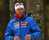  Coach of Finnish team Jonne Kahkonen during the mixed relay race of IBU Biathlon World Cup in Pokljuka, Slovenia. Opening race of IBU Biathlon World cup 2018-2019, single mixed relay was held in Pokljuka, Slovenia, on Sunday, 2nd of December 2018.
