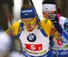 Emma Nilsson of Sweden skiing during the mixed relay race of IBU Biathlon World Cup in Pokljuka, Slovenia. Opening race of IBU Biathlon World cup 2018-2019, single mixed relay was held in Pokljuka, Slovenia, on Sunday, 2nd of December 2018.
