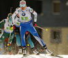 Kaisa Makarainen of Finland skiing during the mixed relay race of IBU Biathlon World Cup in Pokljuka, Slovenia. Opening race of IBU Biathlon World cup 2018-2019, single mixed relay was held in Pokljuka, Slovenia, on Sunday, 2nd of December 2018.

