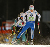 Kaisa Makarainen of Finland skiing during the mixed relay race of IBU Biathlon World Cup in Pokljuka, Slovenia. Opening race of IBU Biathlon World cup 2018-2019, single mixed relay was held in Pokljuka, Slovenia, on Sunday, 2nd of December 2018.
