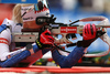 Kaisa Makarainen of Finland during the mixed relay race of IBU Biathlon World Cup in Pokljuka, Slovenia. Opening race of IBU Biathlon World cup 2018-2019, single mixed relay was held in Pokljuka, Slovenia, on Sunday, 2nd of December 2018.
