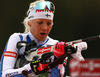 Kaisa Makarainen of Finland during the mixed relay race of IBU Biathlon World Cup in Pokljuka, Slovenia. Opening race of IBU Biathlon World cup 2018-2019, single mixed relay was held in Pokljuka, Slovenia, on Sunday, 2nd of December 2018.
