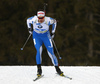 Olli Hiidensalo of Finland skiing during the mixed relay race of IBU Biathlon World Cup in Pokljuka, Slovenia. Opening race of IBU Biathlon World cup 2018-2019, single mixed relay was held in Pokljuka, Slovenia, on Sunday, 2nd of December 2018.
