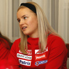 Venla Lehtonen during press conference of Finland biathlon team, which was held on Bled, Slovenia, on Tuesday, 4th of December 2018, before start of new season of BMW IBU Biathlon World Cup. New season of BMW IBU Biathlon World cup 2018-2019 is starting with race on Pokljuka, Slovenia, from 2nd of December to 9th of December 2018.
