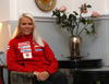 Mari Eder during press conference of Finland biathlon team, which was held on Bled, Slovenia, on Tuesday, 4th of December 2018, before start of new season of BMW IBU Biathlon World Cup. New season of BMW IBU Biathlon World cup 2018-2019 is starting with race on Pokljuka, Slovenia, from 2nd of December to 9th of December 2018.
