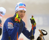 Tero Seppala of Finland during zeroing before start of the men individual race of IBU Biathlon World Cup in Pokljuka, Slovenia. Men 20km individual race of IBU Biathlon World cup 2018-2019 was held in Pokljuka, Slovenia, on Wednesday, 5th of December 2018.
