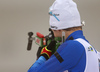 Tero Seppala of Finland during zeroing before start of the men individual race of IBU Biathlon World Cup in Pokljuka, Slovenia. Men 20km individual race of IBU Biathlon World cup 2018-2019 was held in Pokljuka, Slovenia, on Wednesday, 5th of December 2018.
