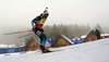 Martin Fourcade of France competes during the men individual race of IBU Biathlon World Cup in Pokljuka, Slovenia. Men 20km individual race of IBU Biathlon World cup 2018-2019 was held in Pokljuka, Slovenia, on Thursday, 6th of December 2018.
