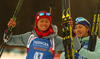 Second placed Monika Hojnisz of Poland celebrates her medal won in the women individual race of IBU Biathlon World Cup in Pokljuka, Slovenia. Women 15km individual race of IBU Biathlon World cup 2018-2019 was held in Pokljuka, Slovenia, on Thursday, 6th of December 2018.
