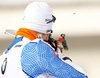 Olli Hiidensalo of Finland during zeroing before start of the men individual race of IBU Biathlon World Cup in Pokljuka, Slovenia. Men 20km individual race of IBU Biathlon World cup 2018-2019 was held in Pokljuka, Slovenia, on Thursday, 6th of December 2018.
