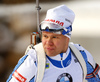 Jaakko Ranta of Finland during zeroing before start of the men individual race of IBU Biathlon World Cup in Pokljuka, Slovenia. Men 20km individual race of IBU Biathlon World cup 2018-2019 was held in Pokljuka, Slovenia, on Thursday, 6th of December 2018.
