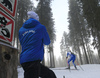 Coach Jonne Kahkonen and Tuomas Gronman of Finland competes during the men individual race of IBU Biathlon World Cup in Pokljuka, Slovenia. Men 20km individual race of IBU Biathlon World cup 2018-2019 was held in Pokljuka, Slovenia, on Thursday, 6th of December 2018.
